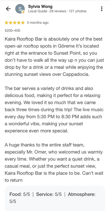 Kaira Rooftop Bar & Restaurant: Göreme's Sunset Favorite — image 5